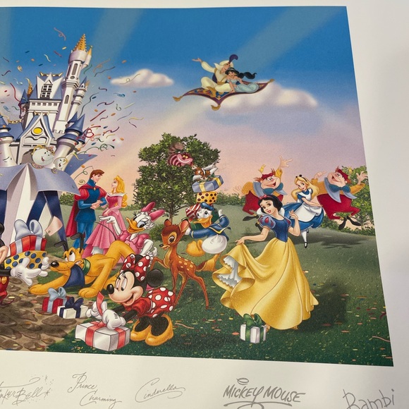 A Party in the Kingdom, Disney lithograph - Picture 2 of 5